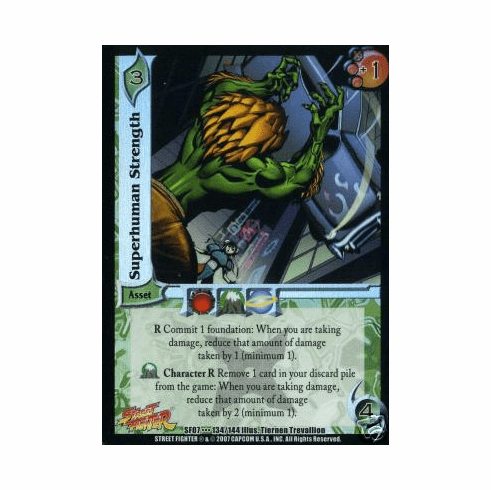 UFS Street Fighter Domination Superhuman Strength Rare Card