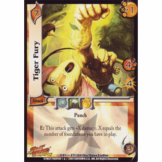 UFS Street Fighter Domination Tiger Fury Rare Card