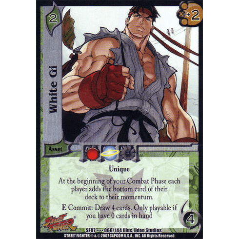 UFS Street Fighter Domination White Gi Ultra Rare Card