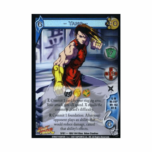 UFS Street Fighter Domination Yang Rare Card