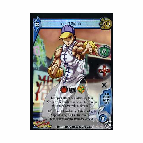UFS Street Fighter Domination Yun Rare Card
