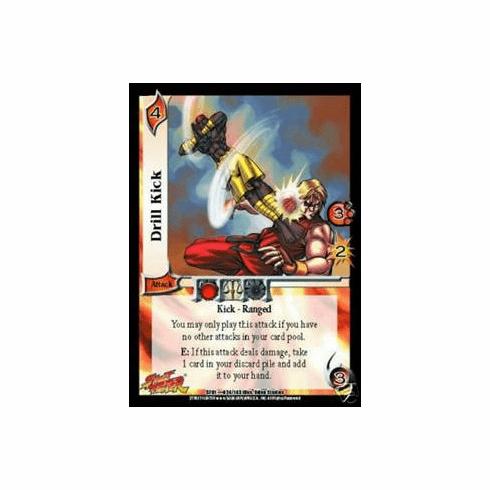 UFS Street Fighter Drill Kick FOIL Single Card
