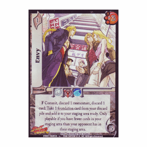 UFS Street Fighter Envy Foil Card x 4