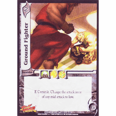 UFS Street Fighter Ground Fighter Foil Card