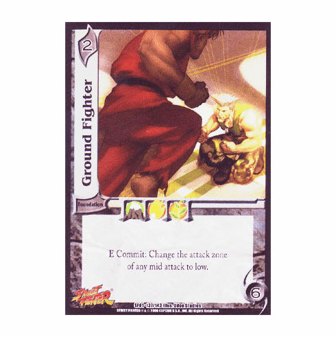 UFS Street Fighter Ground Fighter Foil Card x 4