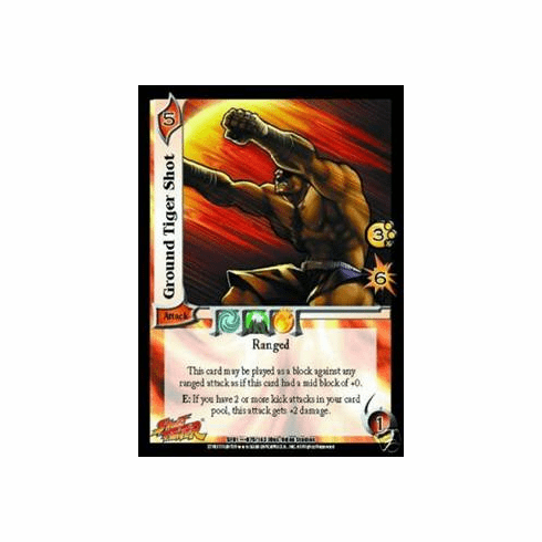 UFS Street Fighter Ground Tiger Shot FOIL Single Card