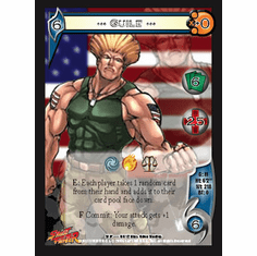 UFS Street Fighter Guile Foil Promo Character Card x 4