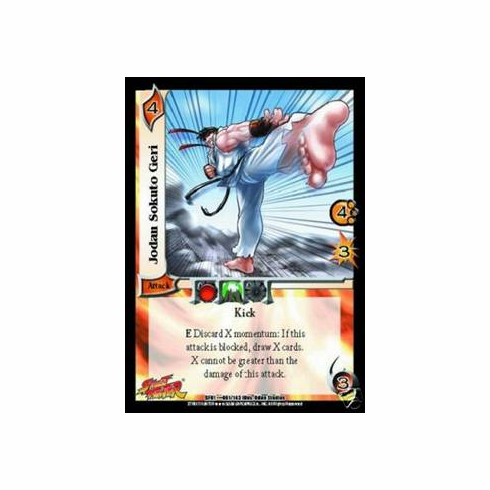 UFS Street Fighter Jodan Sokuto Geri FOIL Single Card