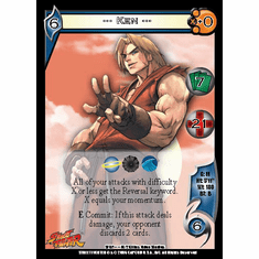 UFS Street Fighter Ken Foil Promo Character Card