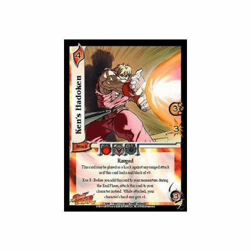 UFS Street Fighter Ken's Hadoken FOIL Single Card
