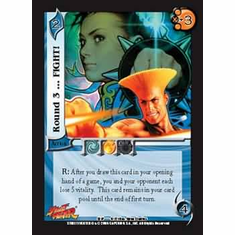 UFS Street Fighter Round 3  FIGHT! Foil Card x 4