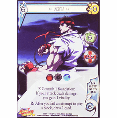 UFS Street Fighter Ryu Foil Promo Character Card