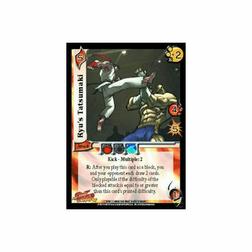 UFS Street Fighter Ryu's Tatsumaki FOIL Single Card