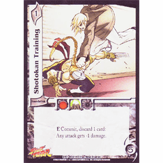 UFS Street Fighter Shotokan Training Foil Card