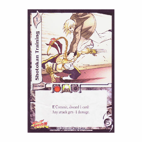 UFS Street Fighter Shotokan Training Foil Card x 4