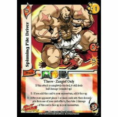 UFS Street Fighter Spinning Pile Driver FOIL Single Card