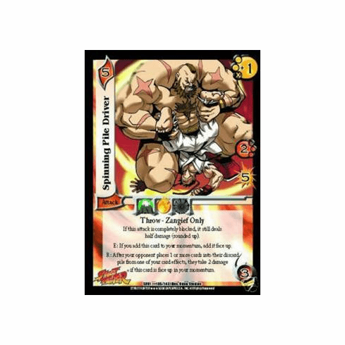 UFS Street Fighter Spinning Pile Driver FOIL Single Card