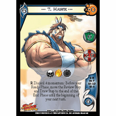 UFS Street Fighter T. Hawk Foil Promo Character Card