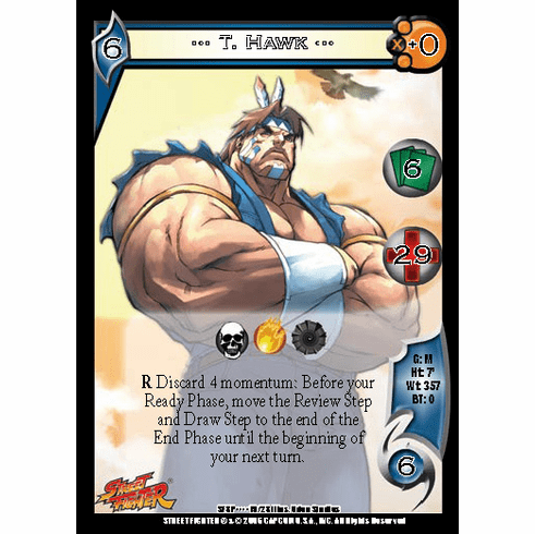 UFS Street Fighter T. Hawk Foil Promo Character Card