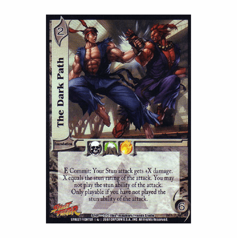 UFS Street Fighter The Dark Path Promo Foil Card