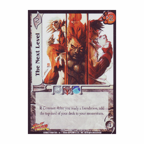 UFS Street Fighter The Next Level Box Topper Foil Promo Card