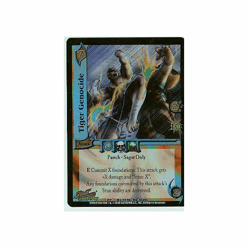 UFS Street Fighter Tiger Genocide Ultra Rare FOIL Card