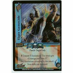 UFS Street Fighter Tiger Genocide Ultra Rare FOIL Card