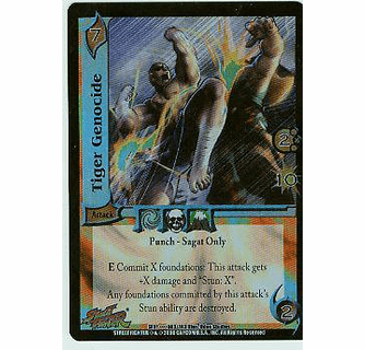 UFS Street Fighter Tiger Genocide Ultra Rare FOIL Card