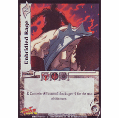 UFS Street Fighter Unbridled Rage Foil Card x 4