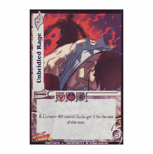 UFS Street Fighter Unbridled Rage Foil Card x 4