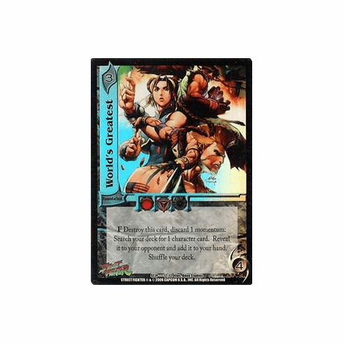 UFS Street Fighter World's Greatest FOIL Box Topper Card