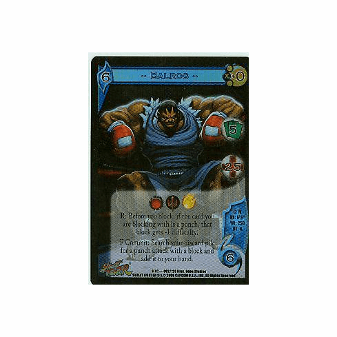 UFS Street Fighter World Warriors Balrog FOIL Single Card