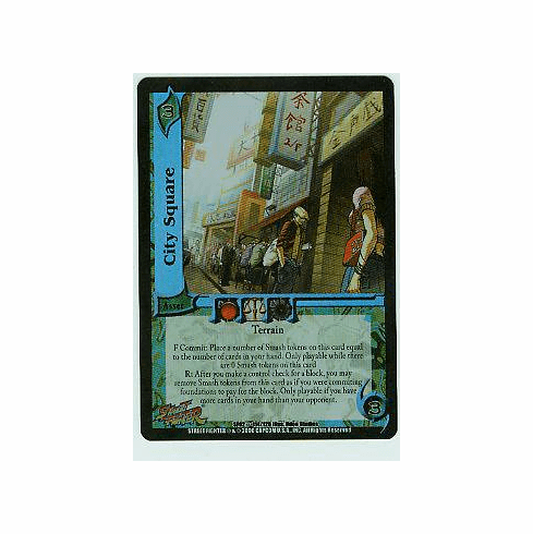 UFS Street Fighter World Warriors City Square FOIL Single Card