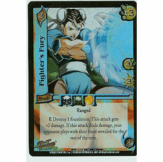 UFS Street Fighter World Warriors Fighter's Fury FOIL Box Topper Card