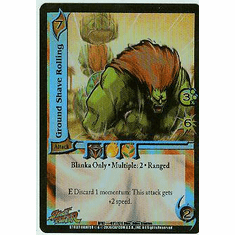 UFS Street Fighter World Warriors Ground Shave Rolling Ultra Rare FOIL Card