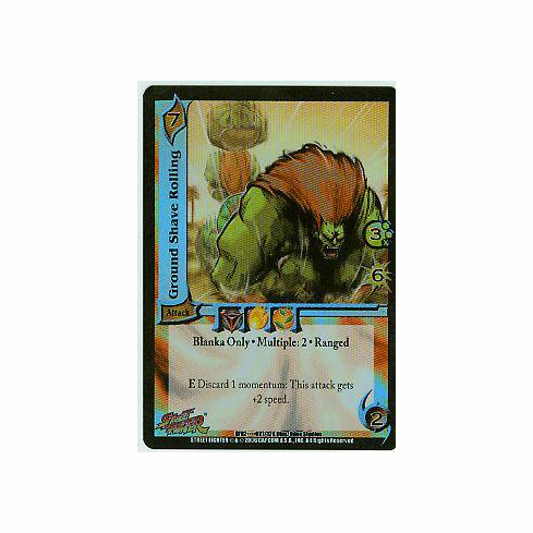 UFS Street Fighter World Warriors Ground Shave Rolling Ultra Rare FOIL Card
