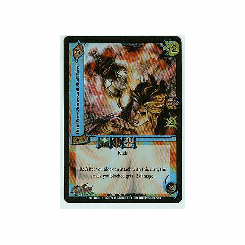 UFS Street Fighter World Warriors Head Press Somersault Skull Driver FOIL Single Card