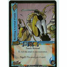 UFS Street Fighter World Warriors Rolling Crystal Flash FOIL Single Card