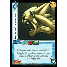 UFS Street Fighter You Aren't A Warrior... FOIL Single Card