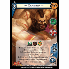 UFS Street Fighter Zangief Foil Promo Character Card