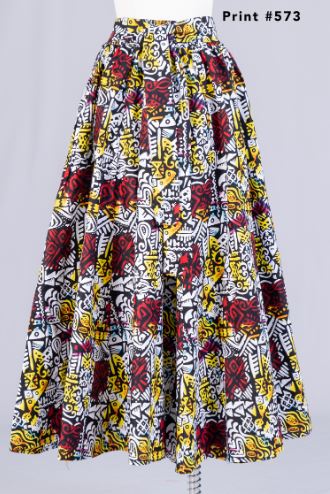 Inspirations Of Africa <br> (2024) <br> AW7001-573 <br> <br> Print-573 <br> One-Size<br> <br> Maxi Skirt