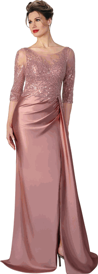 Annabelle <br> (Fall 2026) <br> A8001 <br> <br> Gold  <br>  Rose <br> 10 12 14 16 18 20 22 24 <br> 1 Piece Gown