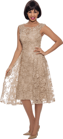 Annabelle <br> (Fall 2026) <br> A8727-CH <br> <br> Champagne  <br>  White  <br>  Black <br> 10 12 14 16 18 20 22 24 <br> 1 Piece Dress