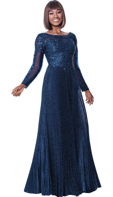 Annabelle <br> (Fall 2026) <br> A8870 <br> <br> Rose  <br>  Silver  <br>  Navy  <br>  Green  <br>  Black  <br>  Burgundy <br> 10 12 14 16 18 20 22 24 <br> 1 Piece Gown