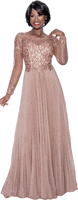 Annabelle <br> (Fall 2026) <br> A8870 <br> <br> Rose  <br>  Silver  <br>  Navy  <br>  Green  <br>  Black  <br>  Burgundy <br> 10 12 14 16 18 20 22 24 <br> 1 Piece Gown