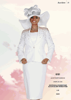 Aussie Austin <br> (Spring/Summer 2026) <br> AA6151 <br> <br> White/Gold-Rhinestone  <br>  Black/Silver-Rhinestone <br> 8 10 12 14 16 18 20 22 24 26<br><br>Jacket/Skirt/Cami <br> Crepe De Chin