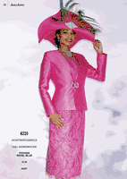 Aussie Austin <br> (Spring/Summer 2026) <br> AA6220 <br> <br> Fuchsia  <br>  Royal-Blue <br> 14 16 18 20 22 24 26<br><br>Jacket/Skirt/Cami <br> Twill Satine/Brocade