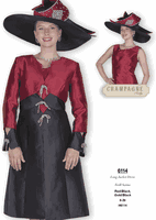 Champagne Italy <br> (Fall/Winter 2025) <br> CH6114 <br> <br> Red/Black <br> Gold/Black <br> 8 10 12 14 16 18 20 22 24 26<BR><BR>Long Jacket/Dress<BR>Twill Satine Champagne Italy <br> (Fall/Winter 2025) <br> CH6114 <br> <br> Red/Black <br> Gold/Black <br> 8 10 12 14 16 18 20 22 24 26<BR><BR>Long Jacket/Dress<BR>Twill Satine