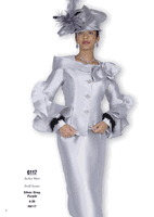 Champagne Italy <br> (Fall/Winter 2025) <br> CH6117 <br> <br> Silver-Grey <br> Purple <br> 8 10 12 14 16 18 20 22 24 26<BR><BR>Jacket/Skirt<BR>Twill Satine Champagne Italy <br> (Fall/Winter 2025) <br> CH6117 <br> <br> Silver-Grey <br> Purple <br> 8 10 12 14 16 18 20 22 24 26<BR><BR>Jacket/Skirt<BR>Twill Satine