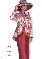 Champagne Italy <br> (Fall/Winter 2025) <br> CH6111-Re <br> <br> Red/Pink <br> 8 10 12 14 16 18 20 22 24 26<BR><BR>Jacket/Skirt<BR>Print Twill Satine Champagne Italy <br> (Fall/Winter 2025) <br> CH6111-Re <br> <br> Red/Pink <br> 8 10 12 14 16 18 20 22 24 26<BR><BR>Jacket/Skirt<BR>Print Twill Satine